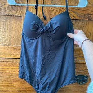 Black full piece Laperla swimsuit